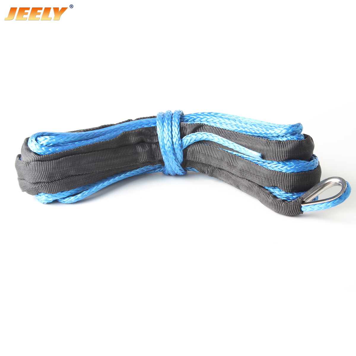 UHMWPE 8mm*15m Synthetic Winch Rope with Breaking Strength 6000kg from