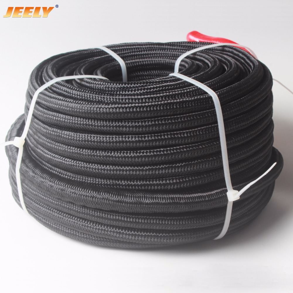 10mm*30m UHMWPE Fiber Core with Polyester Jacket Double Braided Winch Rope