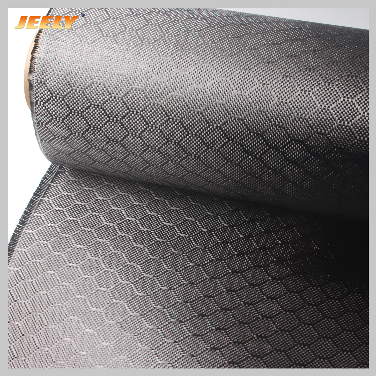 Black Color 3K 240gsm 0.30mm Hexagonal Honeycomb Carbon Fiber Fabric