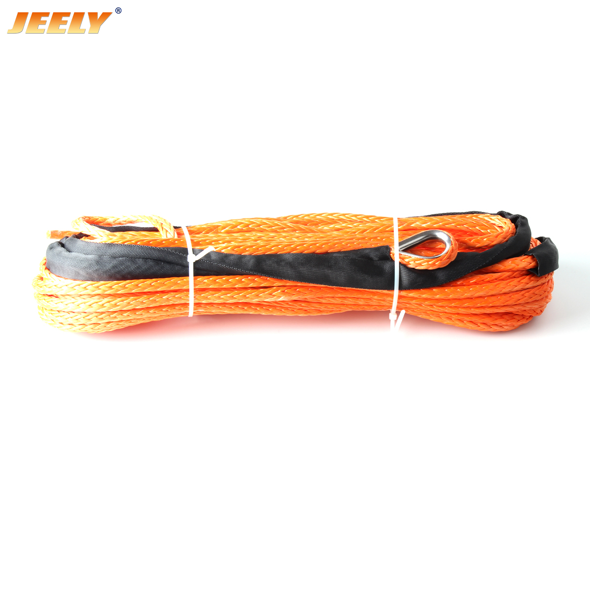 10mm*45m UHMWPE Winch Rope with Thimble Synthetic Cord for Off-road ATV/UTV/SUV/4X4/4WD