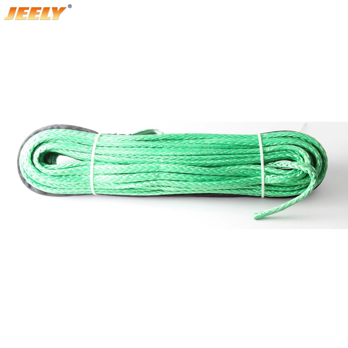 14mm*15m UHMWPE Synthetic Winch Rope 12-strand Braid Winch Cord