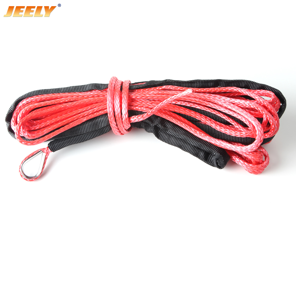 jeely 3mm*24m uhmwpe braided synthetic winch line instead of Wire Cable ATV winch rope