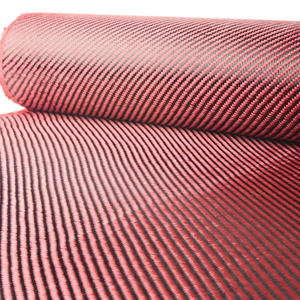 Twill weave activated aramid 1500D and 3k carbon fiber cloth