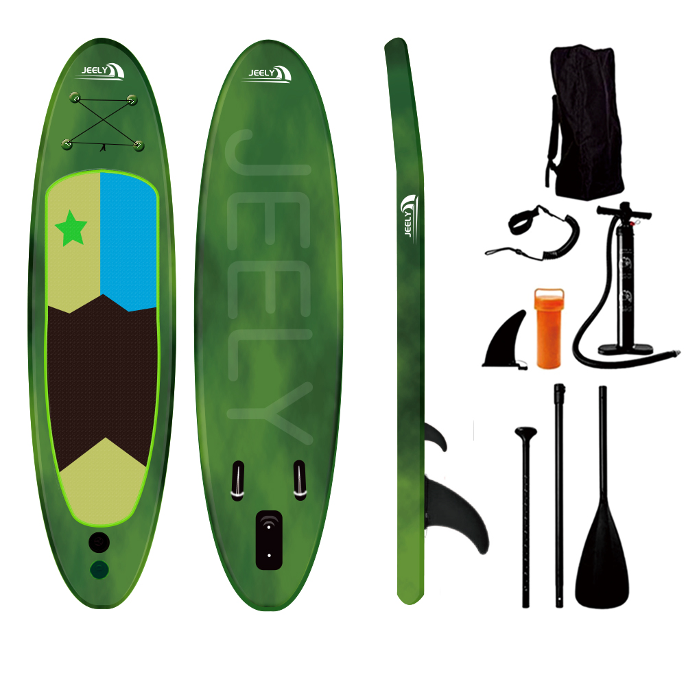 Simple Color Non-slip Deck Yoga Sup Inflatable Paddle Board