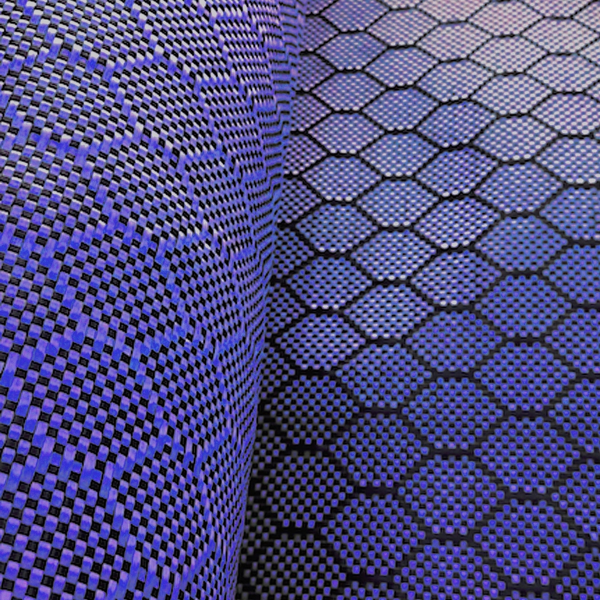 240gsm hexagonal Honeycomb Carbon Fiber Aramid Hybrid Fabric