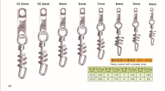 Heavy Duty Corkscrew Swivel for Fishing from China manufacturer - JEELY